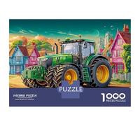 Tractor Rural Rompecabezas 1000 Piezas De Cartón Grueso Granja Animada Juego De Rompecabezas Anti Estrés Adultos para Cuadro para Decorar como Regalo Original 52x38cm/1000pcs