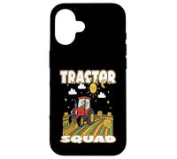 Tractor Squad Agricultor Agricultor pequeños Agricultores aprendiendo a Cultivar Carcasa para iPhone 16