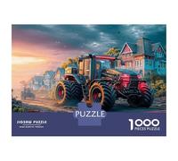 Tractor Tierra Puzzle 1000 Piezas De Cartón Grueso Estilo Rural Conjunto De Rompecabezas Anti Estrés Adultos para Actividad Fuzzle Después De La Escuela como Regalo Original 70x50cm/1000p