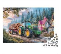 Tractor transporta Madera 1000 Piece Durable Chipboard Esc Rural Jigsaw for Kids 12+ Easy Grip Pieces Stocking Filler Multi-Age Suitable Premium Quality 38x26cm/1000pcs