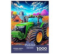 Tractores agrícolas Rompecabezas 1000 Piezas,Puzzle Difícil para La Familia - Tiempo De Calidad Y Diversión 70x50cm/1000pcs