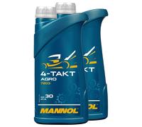 Tractores Cortacésped Aceite de Motor para 4-Takt Agro SAE 30 Mannol Api Sg 2x 1