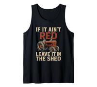 Tractores If It Ain't Red Leave It, Divertidos Tractores Farmer Farming para Hombre Camiseta sin Mangas