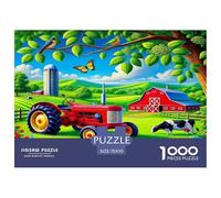 Tractores Puzzle Desafíos Divertidos Decoración del Hogar 1000 Piezas Herramientas agrícolas Rompecabezas De Decoración Juego De Habilidad para Adultos 70x50cm/1000pcs
