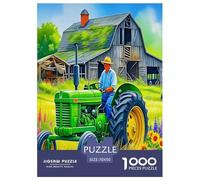 Tractores Puzzles Imposible,desafío for Adults Juego EduGatoivo 1000 Piezas Obra De Arte De Juego De para Adultos Y Niños A Partir De 12 Años 70x50cm/1000pcs