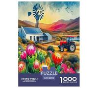 Tractores Rompecabezas 1000 Piezas para Adultos Y Niños Coche Desafío Intelectual Toda La Familia Regalo Hobby Regalo Diversión Obra 52x38cm/1000pcs