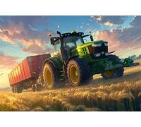 Tractors 3000 Piece Jigsaw Puzzles for Adults, Colourful, Challenging & Brainteasing Adult Puzzles 3000 Pieces Trucks, Fun jigsaws for The Whole Family 48x32 Inch