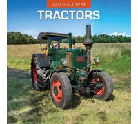 Tractors - Calendario de pared cuadrado 2026 Red Robin Publishing