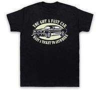 Tracy Chapman Fast Car Unticket to Anywhere T-Shirt Black