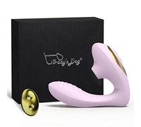 Tracys Dog El Pro vibrador de succión de clítoris de 2 pulgadas morado claro, consolador de punto G con 10 patrones de succión y vibración fuertes para el orgasmo femenino definitivo, incluye un
