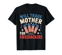 Trade Mother For Petardos Funny Boys 4th Of July Kids Camiseta