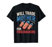 Trade Mother For Petardos Funny Boys 4th Of July Kids Camiseta