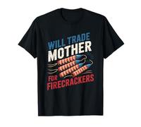 Trade Mother For Petardos Funny Boys 4th Of July Kids Camiseta
