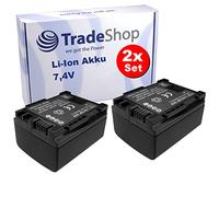 Trade-Shop 2 baterías de ion de litio para cámara Canon Legria FS46 FS36 FS100 FS200 FS406 HF M32 HF M307 HF M406 HG10 FS-46 FS-36 FS-100 FS-200 FS-406 HG-2 42 ES