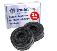 Trade-Shop - 2 filtros de carbón activo compatibles con IKEA 80245744 Nyttig FIL 220, Eurofilter FKS380, Ignis KIT FC AH.1, WPro AKB001 AKB0001 CFC380