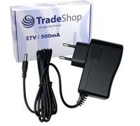 Trade-Shop 27 V 0,5 A fuente de alimentación cargador cable de carga compatible con aspiradora Rowenta RS-2230001451 BLJ15L270050P-V