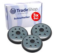 Trade-Shop - 3 discos abrasivos de , 125 mm de diámetro, compatibles con CMI C-ES 420, compatibles con Einhell Expert TE-RS 40 E, EX, BR, ARG