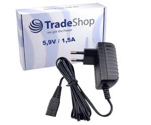Trade-Shop 5,9 V 1,5 A Fuente de alimentación/cargador/cable de carga compatible con Moser Type 152570 / FW7597 Wahl Adapter 6000 1881-7120