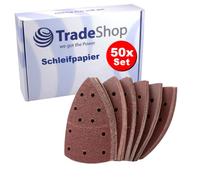 Trade-Shop 50 papeles de lija compatibles con Einhell TE-OS/TE-DS, TE-OS 18/150, Solo, TE-DS 20 E, TC-DS/BT-DS, TC-DS 19, BT-DS 180-15,2L x 10,5B