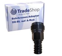 Trade-Shop Adaptador de brocas DD-BL a A-Rod de rosca redonda para brocas de diamante compatibles con Hilti
