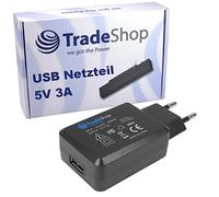 Trade-Shop Adaptador de corriente universal 5 V 3 A USB adaptador de viaje enchufe cargador USB adaptador plano para Motorola Moto C LTE Plus E4 Plus G5 G5s