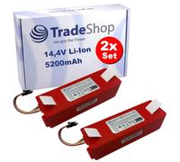 Trade-Shop - Batería de ion de litio (14,4 V, 5200 mAh, compatible con Xiaomi Empty Wash Fill Dock S8 Max Ultra, Mijia 1st Gen SDJQR01RR SKV4000CN, 1 C)