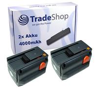 Trade-Shop - Batería de ion de litio (18 V, 4000 mAh, compatible con cortacésped Husqvarna S 561 82, 8839, 5IMR19/66)
