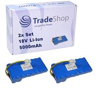 Trade-Shop - Batería de ion de litio de 18 V y 5000 mAh, compatible con Husqvarna Automower 430X BJ 2019/2020, 435X AWD, 440 años de fabricación 2019/2020, 450X BJ 2019/2020, 191409786