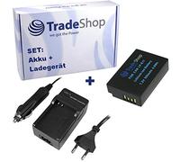 Trade-Shop - Batería de ion de litio y cargador de batería con adaptador de coche para Canon LP-E17 EOS 200D 750D 760D 77D 8000D 800D