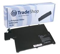 Trade-Shop Batería de polímero de litio de alto rendimiento (14,4 V/14,8 V/3250 mAh, para Dell Vostro V3360 3360 Inspiron 13z-5323 5323 7720 N411z sustituye a 0V0XTF AM134C DL011118-48P14G01 RU4855)