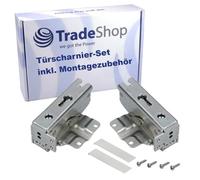 Trade-Shop - Bisagra superior inferior compatible con Siemens KI24L40GB KI24L60CH KI24LF4 KI32C40 KI32C40CH KI32C60CH KI25M40 KI26M40GB KI29M40 KI30M40 KI30M40 (2 unidades)