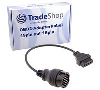Trade-Shop Cable adaptador de diagnóstico OBD2 de 6 pines a hembra de 16 pines, compatible con Porsche 911, 928, 944, 964, 968, 986, 987, 993, 996, 997
