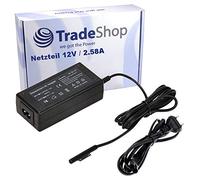 Trade-Shop Cable de alimentación para ordenador portátil compatible con Microsoft Surface Pro 3 Surface Pro 4 (12 V, 2,58 A)