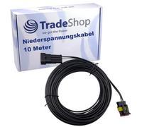 Trade-Shop Cable de baja tensión/cable de conexión/cable transformador 10 m compatible con Gardena Husqvarna Flymo McCulloch cortacésped robot cortacésped robot cortacésped