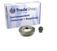 Trade-Shop - Caja de cambios (rueda de disco + engranaje cónico) compatible con amoladora angular Bosch, amoladora de hormigón, fresa de pared, repuesto para Bosch 1607000D4Y