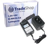 Trade-Shop Cargador de batería (1,2 V-18 V) Estación de carga compatible con Makita 6270D 6270DWE 6271DWE 6271DWPE3 6271DWPL 6271DWPLE 6313DWB 6314D 6314DWAE