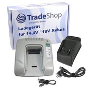 Trade-Shop Cargador de batería 14,4 V-18 V Li-Ion con USB compatible con Metabo BS 14.4 6.02105.50 6.02105.51, BS 14.4 Li, BS 14.4 LT Compact 6.02137.55