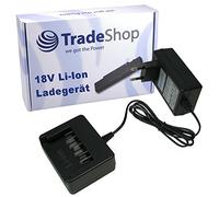 Trade-Shop Cargador de batería de ion de litio de 18 V para Bosch GSB 18 VE-2-LI, GSB 18V-LIN, GSR 18-2-LI, GSR 18V-LIN, GSR 18V-Linh, GST 18 V-LIH, HDB180