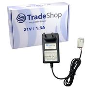 Trade-Shop Cargador de ion de litio de 20 V compatible con Landxcape LX790i LX991, compatible con Ferrex R800 Smart, 800 m2 2021 / salida 21 V 1,5 A