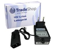 Trade-Shop Cargador Li-ion 18V compatible con cortabordes Gardena EasyCut and ComfortCut, EasyCut Li-18/23R Sopladores Allround AccuJet 18-Li (9335)