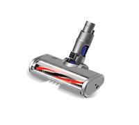 Trade-Shop Cepillo turbo eléctrico LED, boquilla de suelo, boquilla para aspiradora/scooter suave compatible con aspiradoras Dyson V6 DC58 DC59 DC61 DC62 DC74