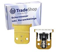 Trade-Shop Cuchilla de corte de metal de repuesto con cuchilla de cerámica para Andis Slimline Pro D8 (27 mm)