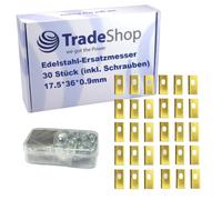 Trade-Shop Cuchilla de repuesto de titanio compatible con robot cortacésped Dreame Mova 600, 1000, LiDAX Ultra 800, 1200, 1600, incluye tornillos/caja
