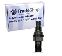 Trade-Shop DD-BU - Adaptador de corona de taladro a rosca exterior de 1 1/4" + rosca interior de 1/2" compatible con brocas Hilti DD160 DD250 DD400 DD750