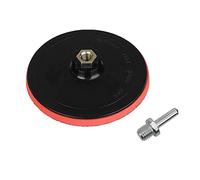 Trade-Shop Disco de adhesión, plato de lija/plato de apoyo/plato de pulido, 150 mm de diámetro, incluye mandril M14 para lijadora, taladro, atornillador inalámbrico