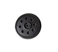Trade-Shop Disco de Lijado con Almohadilla Adhesiva de cierre autoadherente de 8 Orificios y 125 mm Compatible con Bosch PEX 12 A/Ae, PEX 125 A/Ae, PEX 125 A-1/A-2, PEX 125 Ae-1, PEX 400 A/Ae