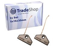 Trade-Shop Escobillas de carbón (2 unidades, 5 x 16 x 30 mm) para Miele T8164WP T8164WP T8168WP T8168WP T8301 T8301 T8302 T8302 T8303 T8303 T8322 3 T83 23 T8324 T8324.