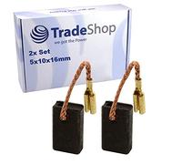 Trade-Shop - Escobillas de carbón para amoladora angular Metabo WQ 1000, WQ 4000, WQ 125 AV, WQ 125 SP, WQ Euro, G 500, GE 700, GE 700 Basic, GE 710 Compact (2 unidades)
