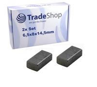 Trade-Shop - Escobillas de carbón para motor (2 unidades, 6,5 x 8 x 14,5 mm, compatibles con Bosch PSB 650, PSB 650 RE, PSB 6000 RA, PFZ 500 E, PBS 7 A, PBS 7 AA, PBS 7 AE