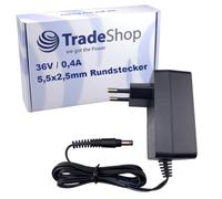 Trade-Shop - Fuente de alimentación (36 V, 0,4 A, compatible con aspiradora inalámbrica Rowenta sustituye a RS-RH5275 SSC-360040EU / enchufe europeo, conector redondo de 5,5 x 2,5 mm)